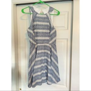 Altar’d State Blue and White Striped Dress